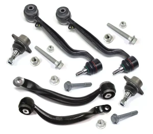 Front Suspension Upper And Lower Control Arm Kit, Includes Control Arms And Mounting Hardware, For Range Rover Full Size L322, 2003 - 2012