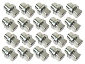 Steel Lug Nuts NRC7415, Set Of 20, For Land Rover Discovery I, Defender 90 And 110, And Range Rover Classic (See Fitment Years)
