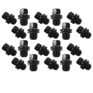 Original Equipment Lug Nuts LR173842B, Set of 20, Satin Black, For Land Rover LR3, LR4, Defender 90, 110, And 130 New Gen L663, Range Rover Full Size, And Range Rover Sport (See Fitment Years)