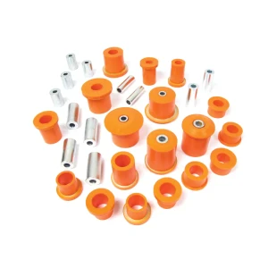 Polybush Polyurethane Bushing Kit, Front And Rear Suspension, Orange Dynamic 75A Semi-Firm, For Land Rover LR3 And LR4