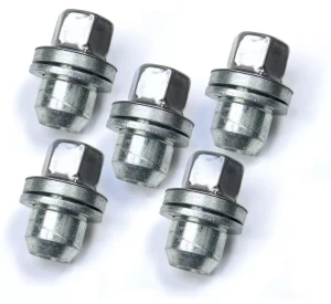 Original Equipment Lug Nuts LR173842, Set Of 5 For 14mm Bolts With 23mm Shank, On Land Rover LR3, LR4, Defender 90, 110, And 130 New Gen L663, Range Rover Full Size, And Range Rover Sport (See Fitment Years)