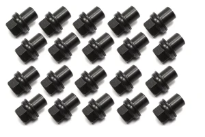 Lug Nuts, Set Of 20, Black, Original Equipment For Range Rover Full Size L322 2003-2005