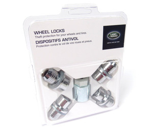 Genuine Wheel Lock Locking Lug Nuts, Set Of 4 With Lug Key, For Land Rover LR3, Range Rover Sport And Range Rover Full Size L322