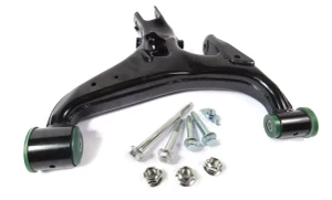 Lower Rear Suspension Control Arm LR051592, Right Hand, Upgraded With Preloaded Semi-Firm Green Polyurethane Bushings And Bolt Kit, For Land Rover LR3 And LR4