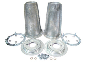 Suspension Shock Tower, Securing Ring And Spring Seat Hardware Kit, Front, Galvanized, For Land Rover Discovery I, Defender 90 And 110, And Range Rover Classic