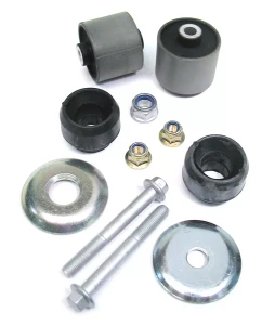 Suspension Front Radius Arm Bushing And Hardware Rebuild Kit, For One Arm, On Range Rover P38