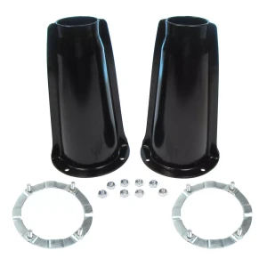 Front Coil Suspension Shock Tower Kit, Includes 2 Shock Towers, Securing Rings And Hardware, For Land Rover Discovery I, Defender 90 And 110, And Range Rover Classic