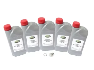 Transmission Maintenance Service Kit For Land Rover Freelander, 2002 - 2005, Includes 5 Quarts Genuine Automatic Transmission Fluid ATF 402 And Replacement Drain Plug With Gasket