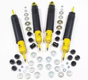 Front And Rear Shock Kit, Nitrocharger Sport Heavy Load From Old Man Emu / ARB, For Land Rover Discovery I, Defender 90 And 110, And Range Rover Classic (See Fitment Years)