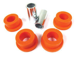 Polybush Polyurethane A-Frame Bushing Kit, Coil, Orange Dynamic 75A Semi-Firm, For Land Rover Discovery I, Defender 90 And Range Rover Classic