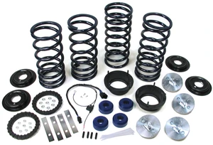 Lifted Profile Heavy Duty Air Suspension To Coil Spring Conversion Kit With EAS Override Harness And Set Of 4 Bilstein Performance Shocks (Adds 2 Inches Lift)