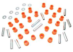 Polybush Front And Rear Suspension Polyurethane Bushing Set For Land Rover Series 2, 2A And 3, Short Wheel Base (Orange / Standard Firmness)