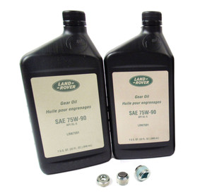 Differential Service Kit, Front And Rear, For Range Rover Full Size 2010 - 2012 (For Non-Electronic Differential Vehicles), Includes Fluid And Replacement Plugs