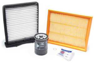 Filter Kit, Includes Oil, Air And Cabin / Pollen Filters, Plus Reminder Sticker, For Land Rover Freelander (See Fitment Years)