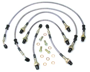 Performance Stainless Steel Brake Hose Kit For Range Rover P38 (1995 - 1996)
