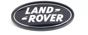 Genuine Land Rover Logo Badge, Rear Tailgate Door, Black And Silver, For Range Rover Sport, Range Rover Full Size L322 And Evoque (See Fitment Years)