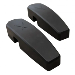 Windshield Hinge Kit, Black Aluminum By Exmoor Trim, For Land Rover Defender 90, 110, And 130 Classic Rest-of-World Models (See Fitment Years)