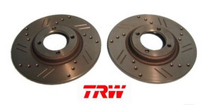 Brake Rotor Set Drilled and Slotted Spitfire