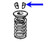 Valve Keeper MGB, MGC 1968 to 1980