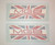 MGB Multi Colored Flag Decal Pair of 2 Fits MGB Limited Edition Stripes MG