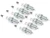 Double Platinum Spark Plugs NLP100320, Set Of 8, Original Equipment By Champion RC11PYP, For Land Rover Discovery Series II And Range Rover P38 With BOSCH Engines (See Fitment Years)