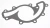 Water Pump Gasket ERR4077 For Land Rover Discovery I, Discovery Series II, Defender 90, Range Rover P38, And Range Rover Classic (See Fitment Years)