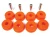 Polyurethane Bushings By Polybush ANR6947, Rear Radius Arm To Axle, 2 Per Side, Orange Standard Firmness, For Land Rover Discovery Series II