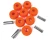 Polyurethane Suspension Bushings By Polybush RBX101680, Front Radius Arm To Axle Pair, Orange Standard Firmness, For Land Rover Discovery Series II