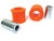 Outer Watts Linkage Polyurethane Bushings By Polybush, Pair, Orange Standard Firmness, For Land Rover Discovery Series II