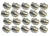 Lug Nut Kit, Original Equipment Set Of 20 Lug Nuts ANR3679, For Land Rover Discovery Series II And Range Rover P38