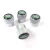 Genuine Tire Valve Stem Caps LR027560 By Land Rover, Features Green Land Rover Logo