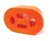 Polyurethane Exhaust Hanger By Polybush ESR3172, Orange Standard Firmness, For Land Rover Discovery Series II, Defender 90, And Range Rover P38