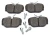 Genuine Rear Brake Pads SFP500130 For Land Rover Discovery Series II And Range Rover P38