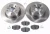 Rear Brake Rebuild Kit For Land Rover Discovery Series II And Range Rover P38, Includes Genuine Pads, Standard Rotors And Locator Screws