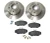 Front Brake Rebuilding Kit For Land Rover Discovery Series II, Includes Ferodo Pads, Standard Rotors And Locator Screws