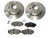 Front Brake Rebuilding Kit For Land Rover Discovery Series II, Includes Delphi Pads, Standard Rotors, And Brake Locator Screws
