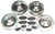 Brake Rebuilding Kit, Front And Rear, With Genuine Pads, Standard Rotors And Locator Screws, For Range Rover P38 4.0 And 4.6