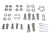 Hardware Mounting Kit For Air Dam Spoiler MXC6829 On Range Rover Classic, 1987 - 1994