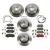 Brake Rebuild Kit, Front And Rear, Brembo Prime Line, Includes Brembo Rotors, Brembo Pads, Brake Wear Sensors, And Locator Screws, For Land Rover LR4, 2010 - 2016 (See Fitment Notes)