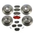 Brake Rebuild Kit, Front And Rear, Brembo Prime Line, Includes Brembo Brake Pads, Brembo Rotors, And Locator Screws, For Land Rover Discovery Series II, 1999 - 2004