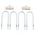 Rear Spring Lower Set 1 Inch MGB 68 to 80