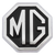 Badge Aluminum Bumper Silver On Black MG 75 to 80