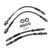 Brake Hose Set HD Braided Stainless Mini 59 to 2000