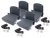 Trakker Rear Jump Seats By Exmoor Trim, Twill Vinyl, Set Of 4, For Land Rover Series And Defender