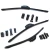 Front And Rear Winter Flexblade Wiper Blade Kit, Set Of 3 Blades PRC9841, 18-Inch Snow Driver By BOSCH, For Range Rover Classic, 1990 - 1995