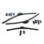 Front And Rear Winter Flexblade Wiper Blade Kit, Set Of 3 Blades, DKC100830 And PRC7576, Snow Driver By BOSCH, For Range Rover P38, 1995 - 2002