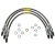 Performance Stainless Steel Brake Hose Kit With Teflon Liners For Land Rover Defender 110