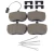 Front Brake Pads SFP500220 By Delphi, Includes Clips And Hardware, For Range Rover Classic, 1987 - 1989