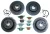 EBC Performance Brake Rebuild Kit, Front And Rear, For Range Rover Full Size L322, 2003 - 2005