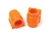Polyurethane Suspension Bushing Set By Polybush LR018347, Pair For Front Of Sway Bar, Orange / Standard Firmness, For Range Rover Sport Without Stability Control Or ACE
